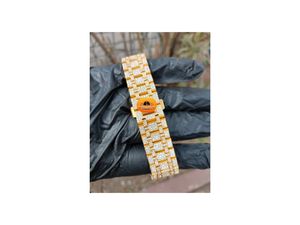 นาฬิกาข้อมือผู้ชาย NM JEWELLRY WATCHES รุ่นสปอร์ตหรูหรา ระบบควอตซ์ ตัวเรือนสแตนเลสสีทองเหลือง หน้าปัดขนาด 20 มม. สายแบบกดปุ่ม ตัวล็อคแบบซ่อน - Product Image 2