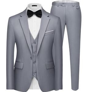 Costume de cérémonie pour homme, ensemble 3 pièces (pantalon, veste et gilet) pour réunions de bureau, vente en gros, services OEM ODM, blazer, pantalon, veste, smoking - Product Image 4