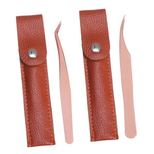 Pince à épiler antidérapante à pointe en fibre de précision, design ergonomique pour extensions de cils et application de maquillage, pince à greffe - Product Image 1