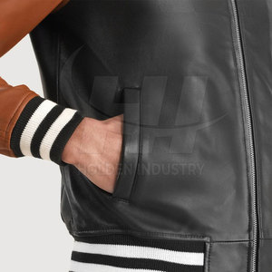 Premium Fashion <b>Leather</b> Baseball <b>Jacket</b> Soft Comfort <b>Leather</b> Baseball <b>Jacket</b> Stylish Wear <b>Leather</b> Baseball <b>Jacket</b> - Product Image 6
