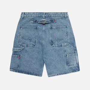 Pantalones Cortos de Mezclilla Transpirables con Rasgaduras, Moda de Verano para Mujer, Cintura Alta, Corte Regular, Pantalones Cortos para Hombre 100% Algodón - Product Image 2