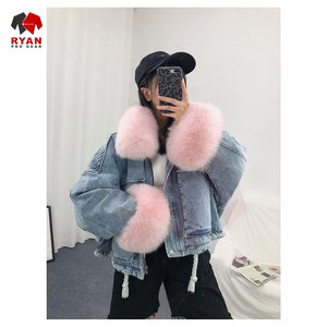 Ryan Pro Gear <b>Customized</b> <b>Denim</b> <b>Jacket</b> For Women Breathable and Comfortable Fabric with <b>Customized</b> Logo OEM Design - Product Image 6