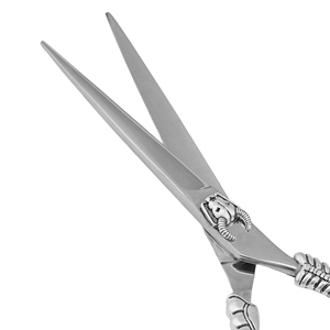 Tijeras de Barbero Stahlmann Pro para Diestros, Punta Recta, Mango Mediano, Acero Inoxidable 4Cr13, Suministros de Peluquería de Alta Calidad - Product Image 2