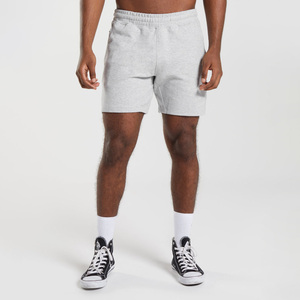 Pantalones cortos de compresión personalizados de algodón para hombre, con diseño sólido, para gimnasio, entrenamiento, correr, con bolsillos delanteros, hasta la rodilla, de forro polar. - Product Image 1