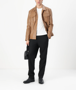 Veste en cuir véritable pour homme, de qualité supérieure, respirante, chaude pour l'hiver, ajustée, en cuir de mouton. - Product Image 2