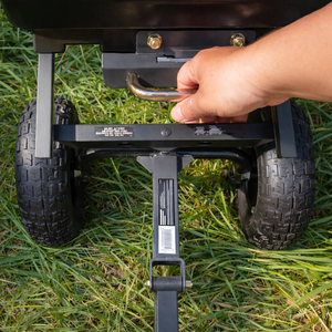 <b>Trolley</b> Garden Dump Cart with Wheels Wagon Heavy Duty Steel Frame Utility Cart with Air Tires for Yard Lawn Hauling ODGGAD007 - Product Image 5