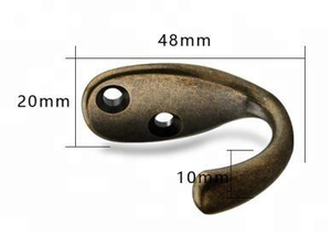 Metal Wall Mount Screw In Coat <b>Towel</b> Robe Hanger <b>Hook</b> - Product Image 3