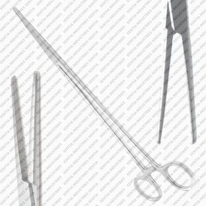 Pince hémostatique droite chirurgicale Rankin Crile, instrument vétérinaire à serrage dentelé en acier inoxydable pour chirurgie vétérinaire - Product Image 5
