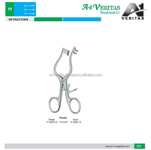 Rétracteur chirurgical A-1 VERITAS de qualité supérieure, 13 cm, finition mate, 2 branches, manuel, réutilisable |   Kit de Suture Médical - Product Image 5