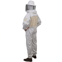 Combinaison de protection intégrale pour apiculteur, combinaison de récolte du miel avec fermeture éclair, ajustement confortable pour l'utilisation en apiculture