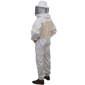 Combinaison de protection intégrale pour apiculteur, combinaison de récolte du miel avec fermeture éclair, ajustement confortable pour l'utilisation en apiculture - Product Image 3