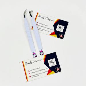 Pinzas para Pestañas de Acero Inoxidable Personalizadas de Somofy Enterprises, Color Blanco Profesional, Diseño Bonito, Curvadas a 90 Grados, Fuertes y Aislantes - Product Image 4
