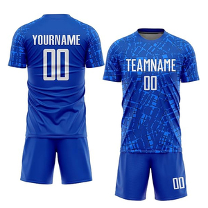 ชุดฟุตซอลสั่งทำขายส่ง เสื้อฟุตบอลระบายอากาศพร้อมกางเกงขาสั้น ชุดฝึกซ้อมฟุตบอลสำหรับทีมชาย - Product Image 3