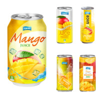 Fabricant de jus de fruits tropicaux du Vietnam en gros de jus de fruits de mangue en boîte de 330ml-Boissons de marque privée-Échantillons gratuits