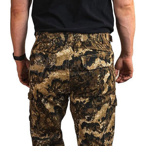 กางเกงล่าสัตว์ลำลองสำหรับผู้ชาย ผ้าแคนวาสโพลีเอสเตอร์ 100% ปิดด้วยซิปและกระดุม มีกระเป๋าด้านหน้า ด้านหลัง และด้านข้าง พร้อมเข็มขัด - Product Image 6