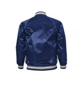 Blouson de baseball en satin style High Street pour hommes avec patchs en chenille brodés Nouveau design Veste pour hommes - Product Image 2