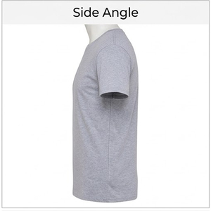 Camiseta de Algodón de Color Sólido para Hombre, Cuello Redondo, Manga Corta, Personalizable con Logotipo, Premium, al por Mayor - Product Image 3