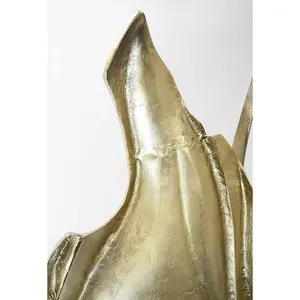Estatua de Ciervo de Metal Dorado Premium, Escultura de León de Metal Hecha a Mano, Decoración Moderna para el Hogar, Escultura Pulida Moderna - Product Image 2