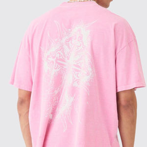 Camisetas Extra Grandes de Algodón 100% para Hombre con Estampado Puff para Uso Casual / Camiseta de Algodón de Alta Calidad con Logotipo Personalizado OEM - Product Image 6