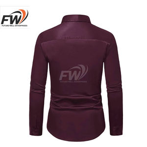 Camisa de Vestir Formal para Hombre, Manga Larga, 100% Algodón, Suave al Tacto, Personalizable al por Mayor, Transpirable, Ecológica, Precio Bajo - Product Image 3