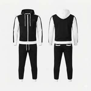 Men's Camouflage Tracksuit Set <b>Zip</b> <b>Hooded</b> Jacket Jogger Pants Sportswear Casual Wear Full Length Breathable Polyester 2 Piece - Product Image 2