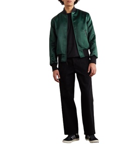 Chaqueta Bomber de Satén para Hombre, Color Sólido, Precio al por Mayor, Invierno, Última Moda, Diseño de Lujo OEM, Transpirable e Impermeable - Product Image 2