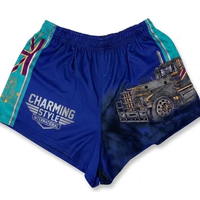 Shorts de sport en mesh personnalisés pour hommes, imprimés par sublimation, avec poches