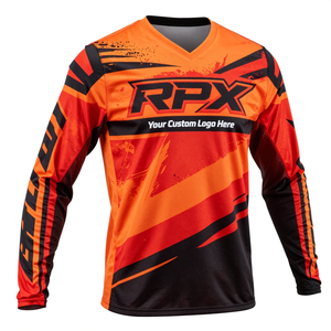 Jersey de Ciclismo de Montaña Reversible de Alta Calidad, Manga Larga, Impresión por Transferencia de Calor, Protección UV, Camiseta de Carreras, Jersey de Motocross - Product Image 2