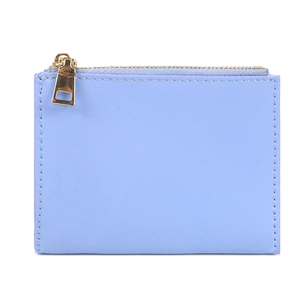 Portefeuille portable pour femme, mini, en cuir PU, personnalisable avec logo, couleur unie, pour cartes de crédit, vente en gros transfrontalière - Product Image 4