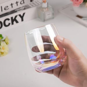 Juego de <span class=keywords><strong>Copas</strong></span> de Vino sin Tallo de Cristal, <span class=keywords><strong>Copas</strong></span> de Vino sin Tallo de Colores para Agua, Whisky, para Bodas, Fiestas, Cumpleaños - Product Image 5
