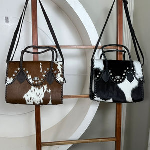 2026 Vintage Handmade Cowhide Leather Tote <b>Bag</b> for Ladies Detachable Strap Twist & Turn Lock Fashionable Women's Shoulder <b>Bags</b> - Product Image 4
