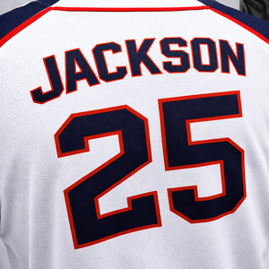 Camiseta de Béisbol/Sóftbol Sublimada Personalizada Profesional, Nombre del Jugador Impreso, Número, Botones, Uniforme de Equipo, 100% Poliéster - Product Image 2