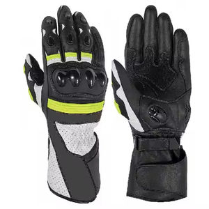Guantes de Motocicleta de Cuero Negro Cómodos y Casuales, con el Mejor Diseño, Calefactables, Transpirables e Impermeables para Deportes y Actividades al Aire Libre - Product Image 1