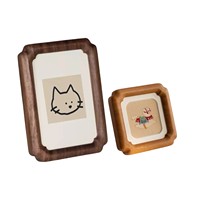 Juego de Marcos de Fotos de Madera de Nogal Nórdico Hechos a Mano, Ecológicos y de Lujo, Tamaño Personalizado, Retrato Familiar, Adorno de Mesa de Alta Calidad