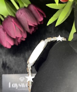 Montre mécanique de luxe en acier inoxydable, testée au diamant, style Hip Hop, entièrement sertie de moissanite VVS, avec mouvement automatique - Product Image 5