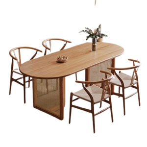 Juego de mesa de comedor Restaurante y muebles de comedor Materiales de madera maciza de teca con muchas Sillas De Indonesia - Product Image 3