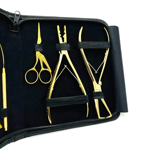 CLASTY INSTRUMENTS Meilleures ventes Pince à clipser personnalisée en acier inoxydable couleur or Outils de pose d'extensions capillaires réutilisables de qualité supérieure - Product Image 4