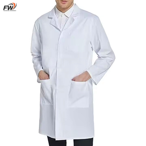 เสื้อกาวน์แพทย์ชายขายดี พร้อมกระเป๋า 3 ช่อง คุณภาพสูง ผ้าถัก ปักโลโก้ได้ตามสั่ง ปี 2025 สีตามสั่ง - Product Image 1