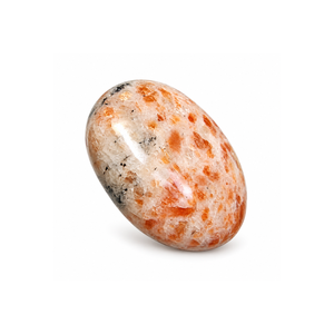 Pierre de méditation ovale en pierre de soleil naturelle polie, pierre de méditation anti-anxiété, décoration d'intérieur, cadeau - Product Image 1
