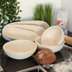Eco-Friendly Rattan Sourdough Proofing for <b>Basket</b> Oval Full Set Dishwasher & Oven Safe for <b>Bread</b> Dough Fermentation - Product Image 2