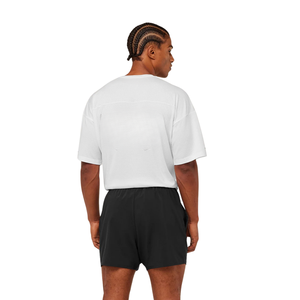 Mens Oversized Gym T Shirt Breathable Performance Athletic Workout <b>Tee</b> Loose Fit Training Fitness Shirt <b>White</b> - Product Image 4