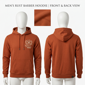 Sweat à capuche pour homme en molleton de coton et polyester 320 GSM, beige, personnalisable avec impression DTF et logo sérigraphié, style streetwear - Product Image 6