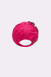 Casquette de baseball rose avec broderie florale en strass, délavée, ajustable, 6 panneaux, 100 % coton, unisexe, décontractée, toutes saisons - Product Image 5