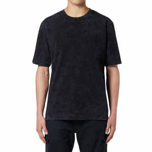 Bulk Sale Premium 100% Cotton Woven Blank Heavyweight T-shirt Style Unisex <b>Men</b> Short Sleeve Garment Dyed Acid Wash - Product Image 1