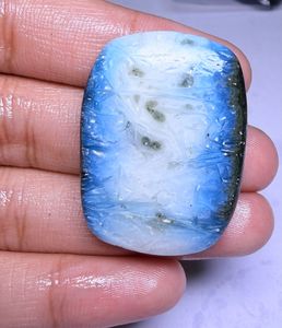 Piedra de Hielo Glaciar Natural Premium al por Mayor, Gema de Cristal Blanco Azulado, Cabujón de Formas Mixtas, Hilo de Piedras para Fabricación de Joyería de Alta Calidad - Product Image 1