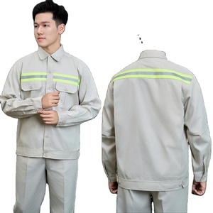 ชุดทำงานสะท้อนแสงสีเทาสำหรับผู้หญิงแขนสั้น FMF ผลิตโดยตรงจากโรงงานของบริษัทเซาไม - Product Image 2