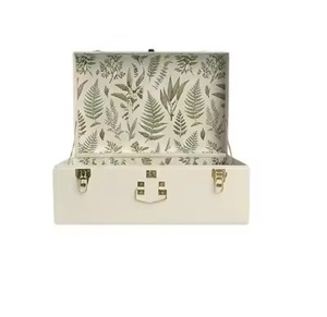 Coffret de rangement rectangulaire de luxe en velours bordeaux jaune moutarde, organisateur vintage en métal rose doré, écologique - Product Image 6