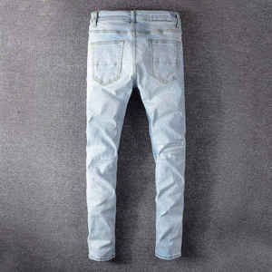Nuevos Jeans Clásicos de Invierno para Hombre, Corte Recto, Lavados, Transpirables, de Secado Rápido, 100% Algodón - Product Image 2
