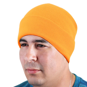 OEM Plain Beanie Hat Rib Knit Winter <b>Cap</b> Women <b>Men</b> Soft Warm Stretch Skull <b>Cap</b> Wholesale Supplier Hat - Product Image 5