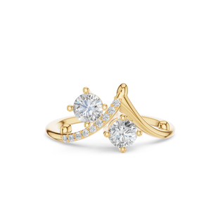 Anillo de Compromiso para Mujer con Diamante Sintético Cultivado en Laboratorio, Corte Brillante Aurum Diam, Color E, Certificado EGL, Plata 925, Lujoso para Boda - Product Image 3
